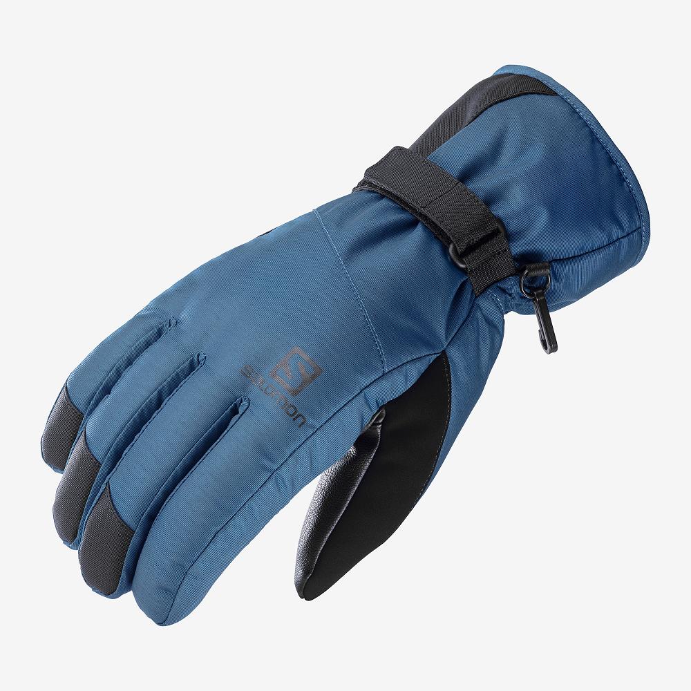 Guantes Salomon Hombre Azul Marino - Salomon Argentina FORCE DRY M ,253149-VHP